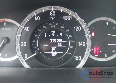 2016 Honda Accord Ex-L from USA, damaged, VIN 1HGCR2F86GA050483